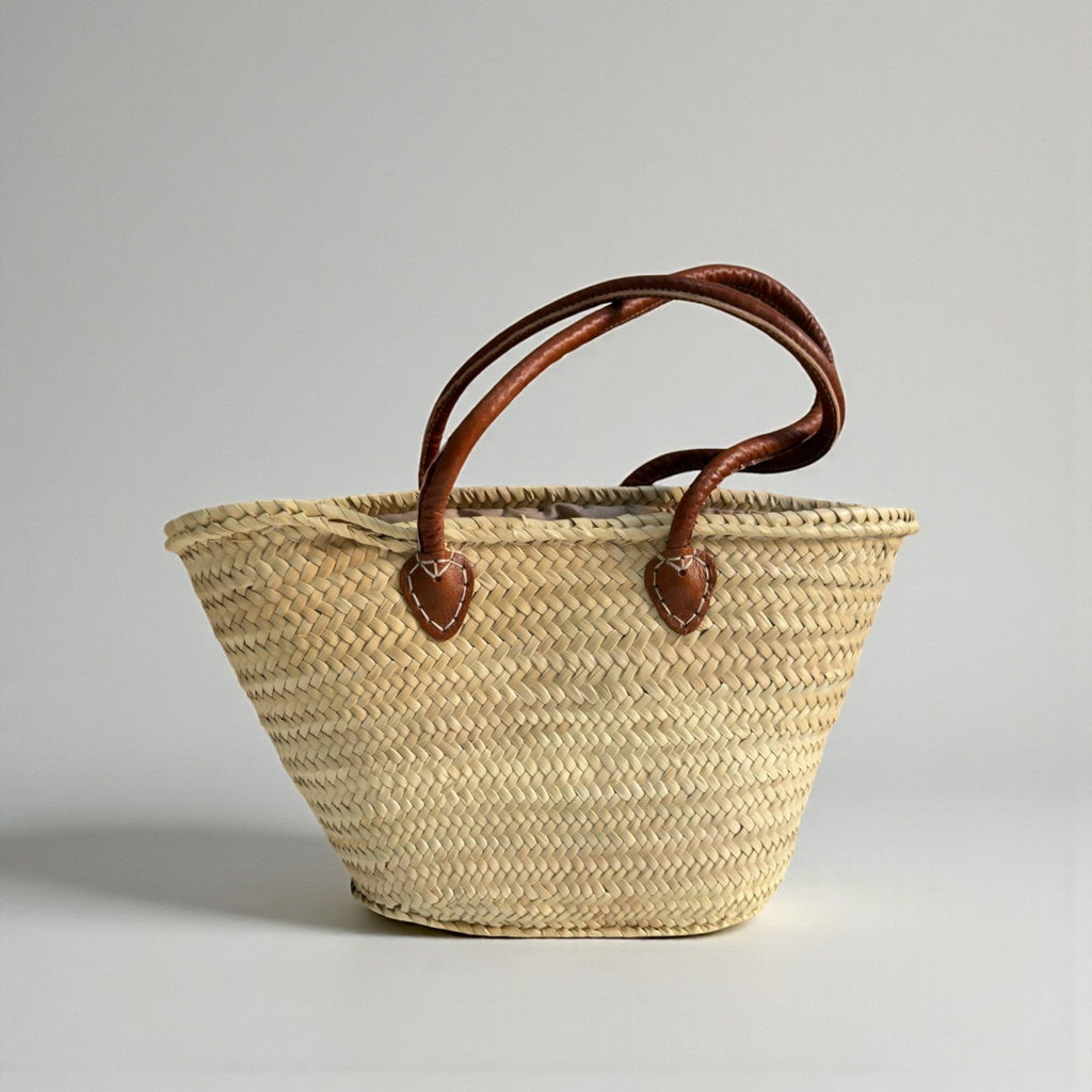 Evil Eye Straw Bag, Large Sequin Woven Market Tote & Leather Handles